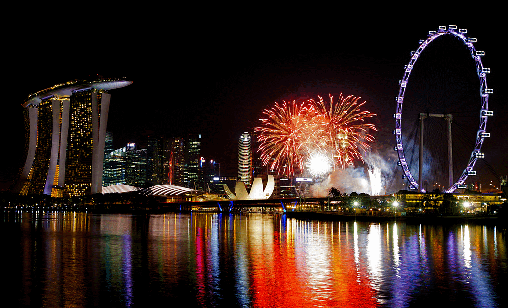 Fireworks in Singapore